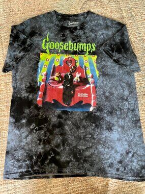 Goosebumps Graphic T-Shirt Night of the Living Dummy Slappy Tie-Dye Medium